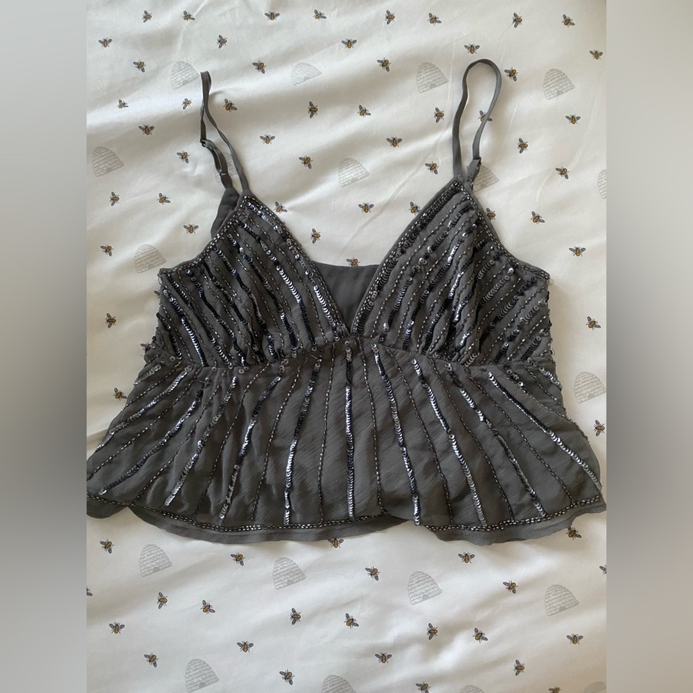Beaded tank top